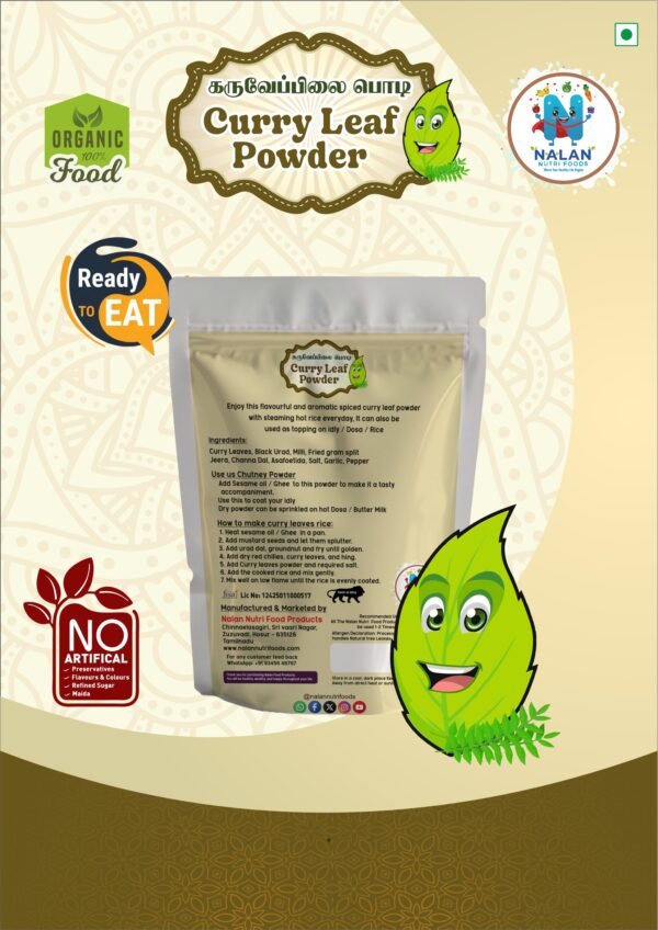 Curry Leaf Powder - nalannutrifoods.com
