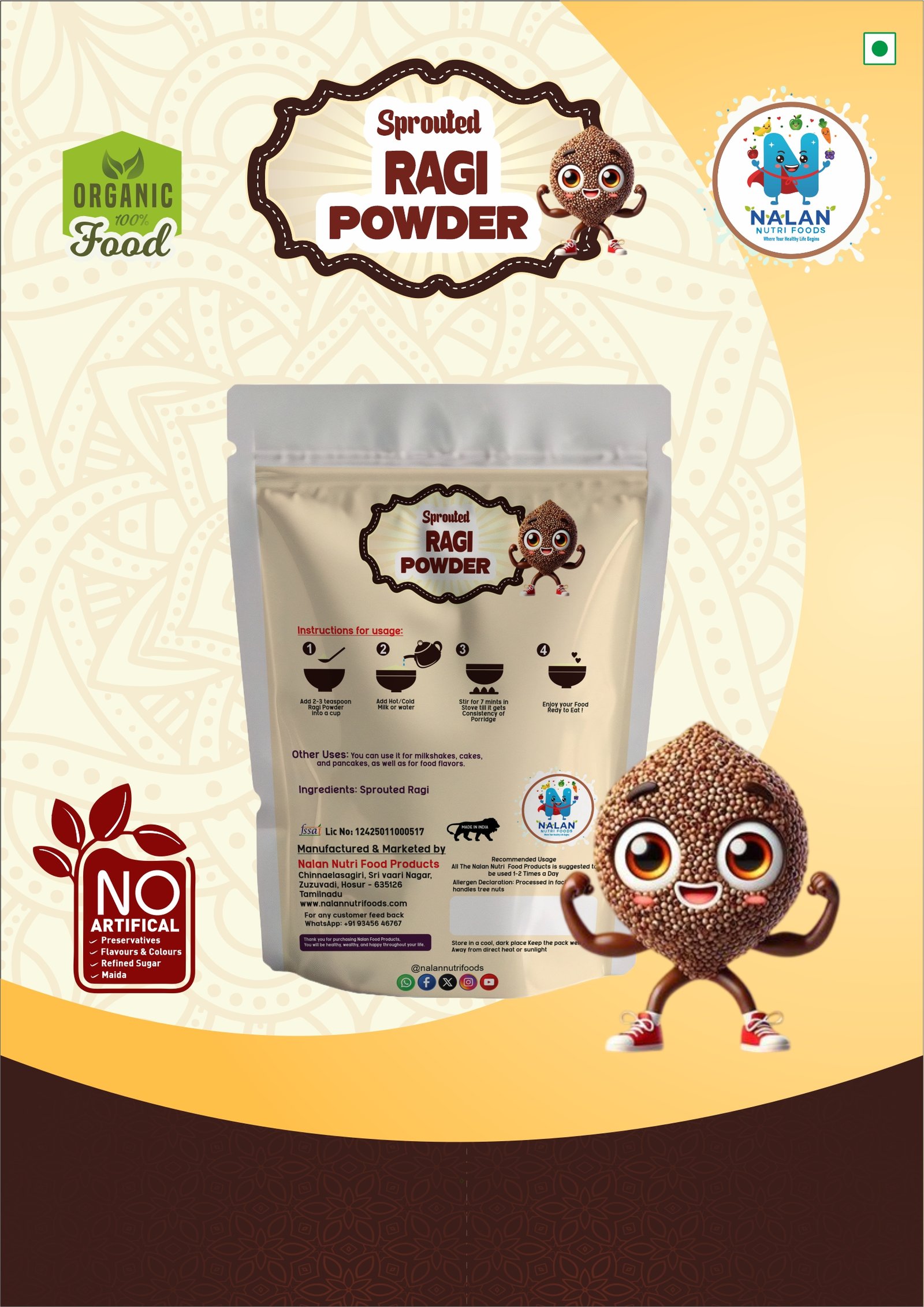 Sprouted Ragi Powder - Image 2