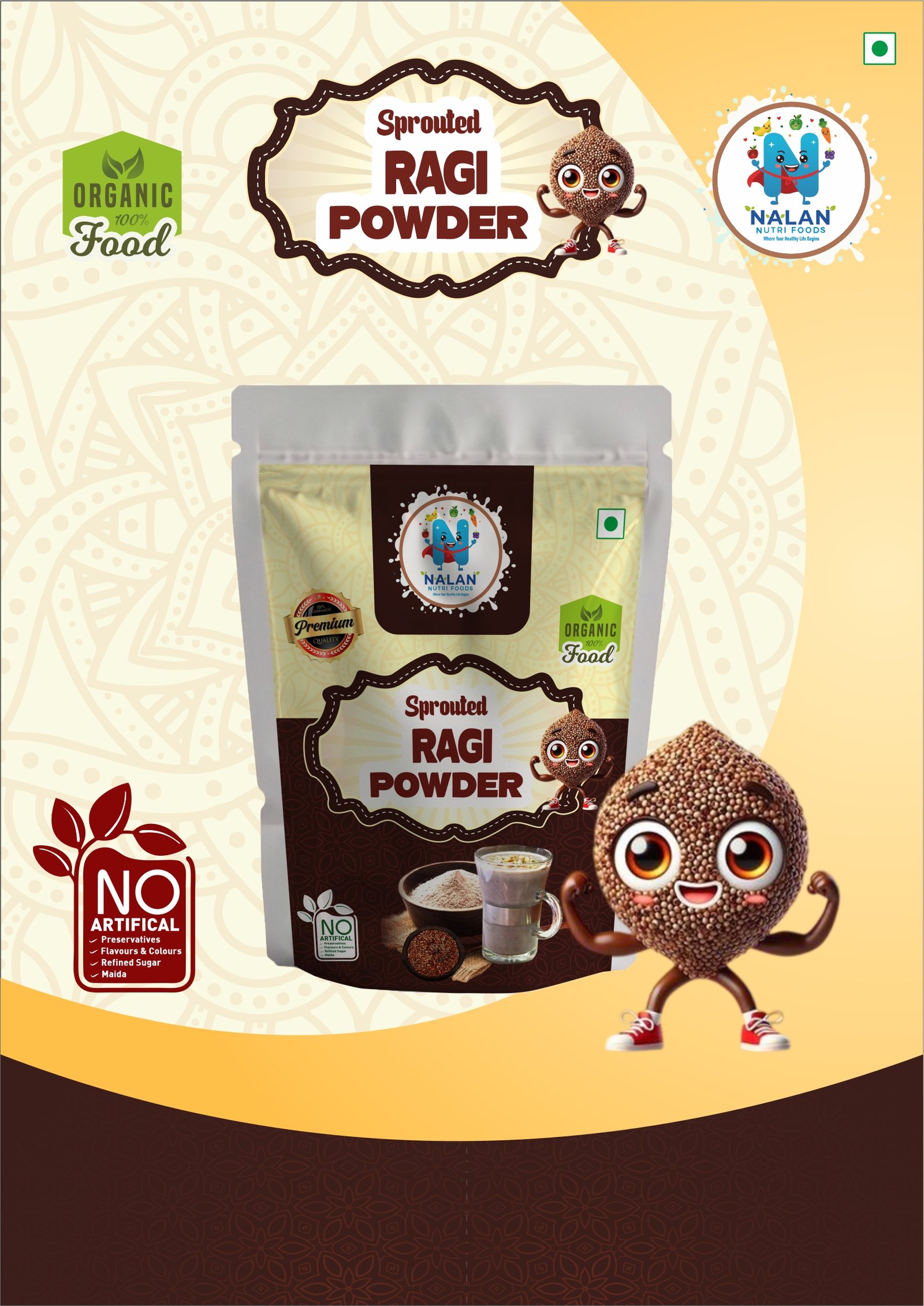 Sprouted Ragi Powder